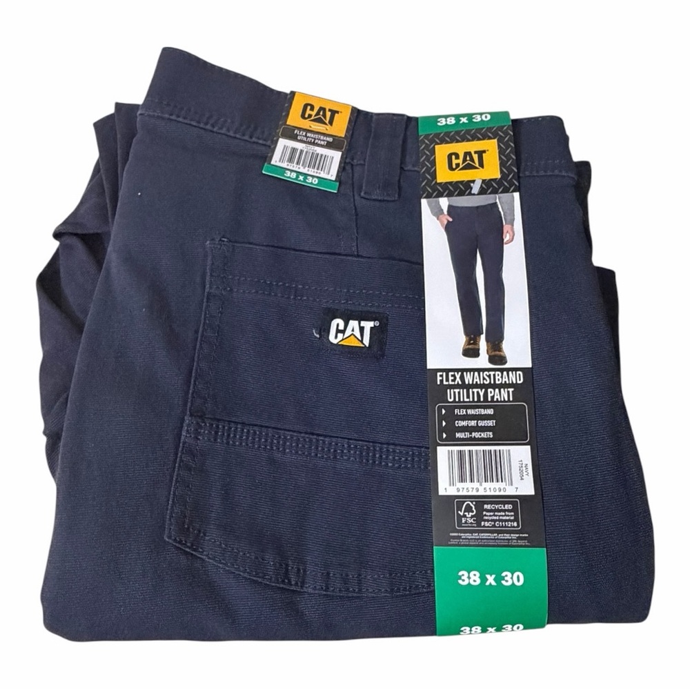 CAT Flex Waistband Utility Pants - Navy. 38x30
